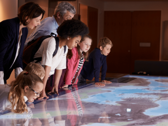Enhancing the Visitor Experience: Museum patrons interacting with an exhibit